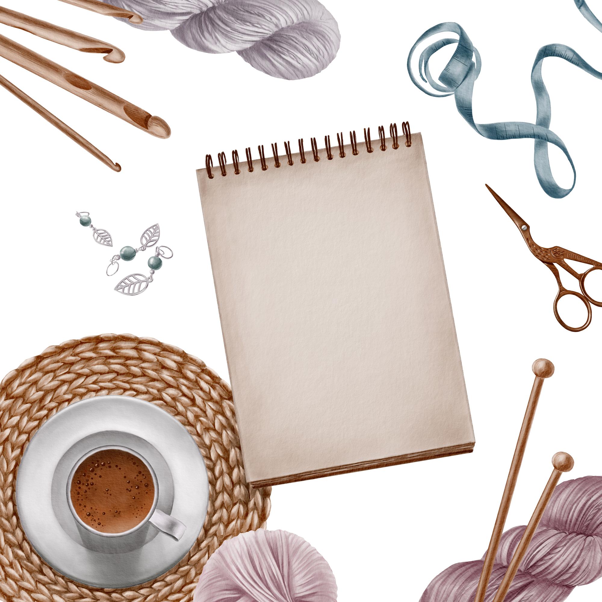 Thread palette and pattern sketch
